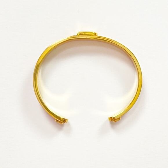 C. Wonder Enamel Initial Cuff Bracelet - Picture 6 of 7